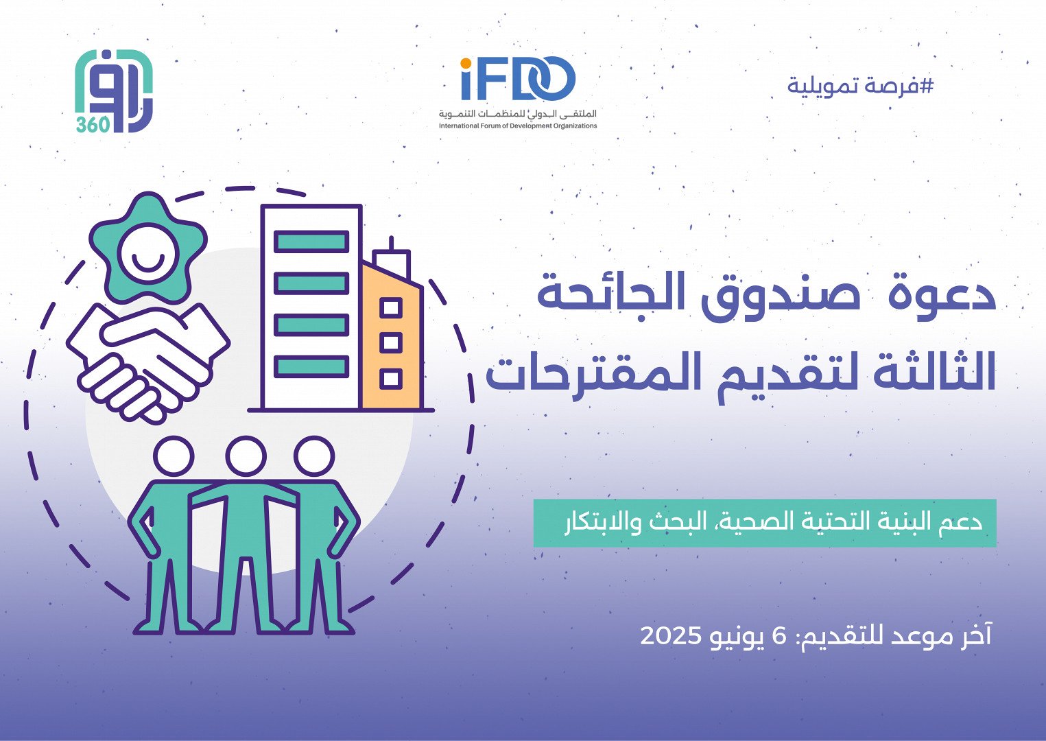 دعوة  صندوق الجائحة الثالثة لتقديم المقترحات 